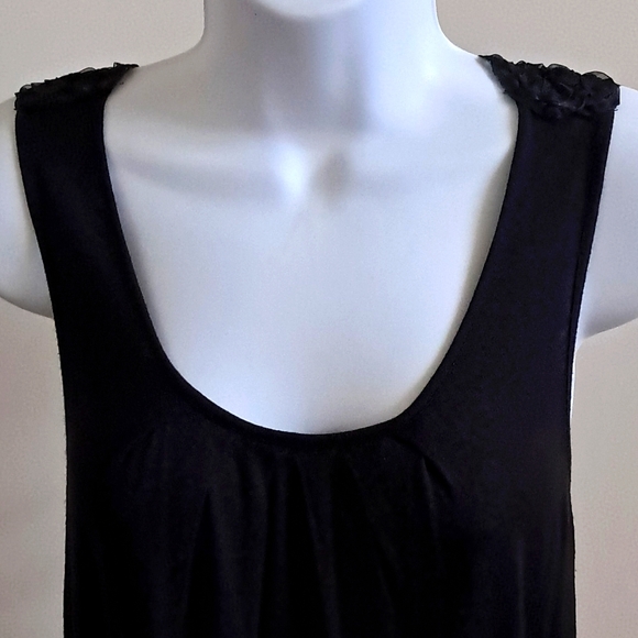 Pullover Sexy Lace Back Mini Dress Top Floaty Sleeveless American Rag Cie S XS - Picture 2 of 12